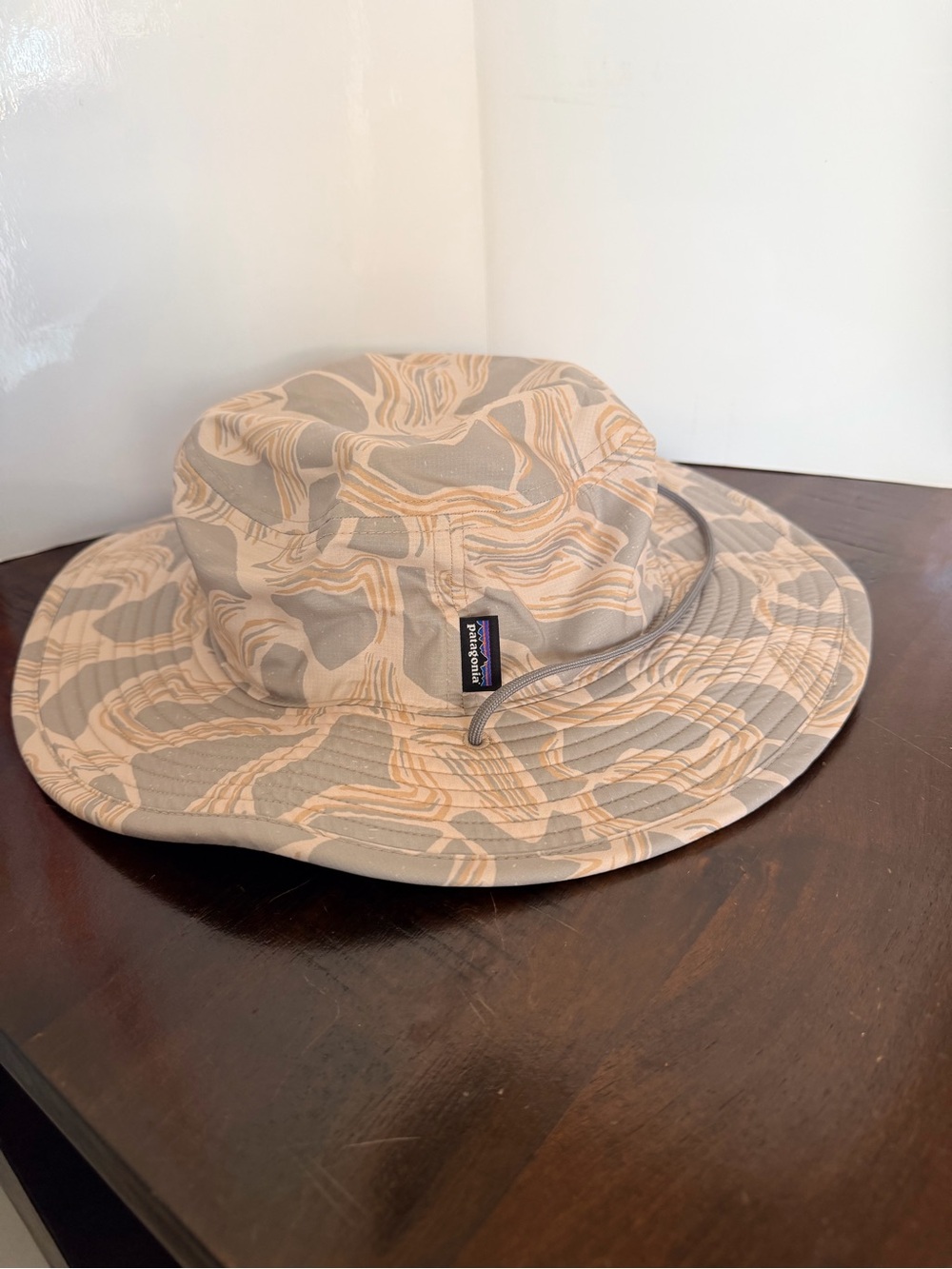 Patagonia Brimmer Beige and Tan Patterned Boonie Hat